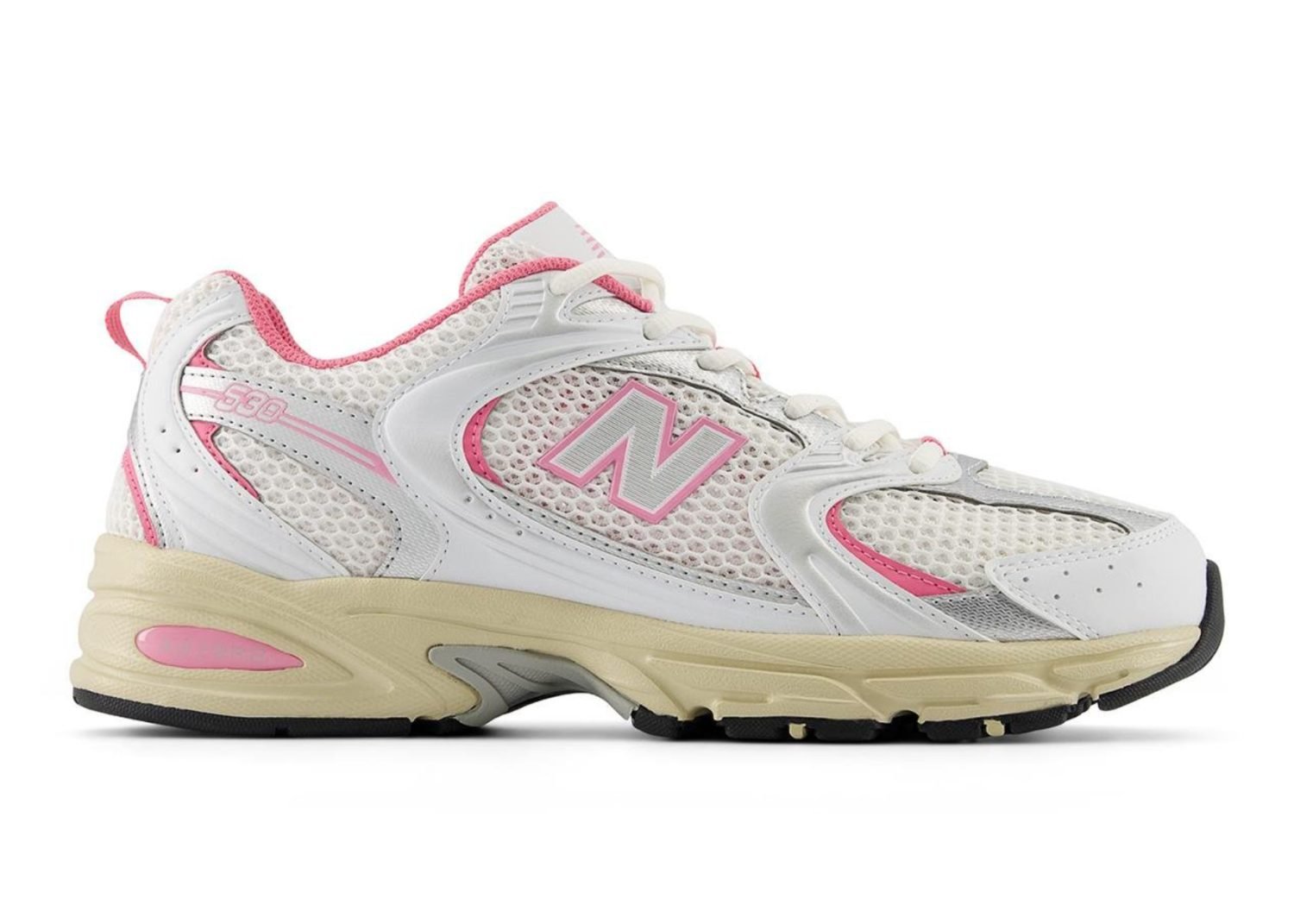 new balance 530 white pink vintage