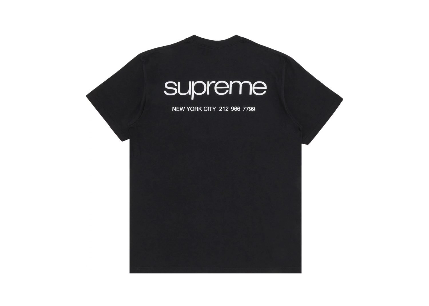 supreme nyc tee black