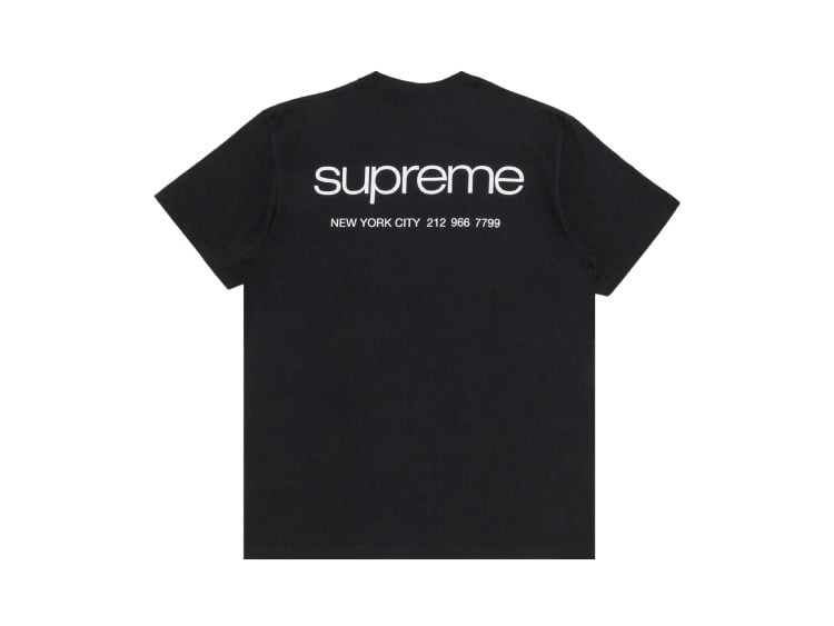 supreme nyc tee black