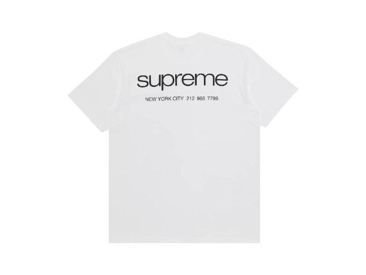 supreme nyc tee white