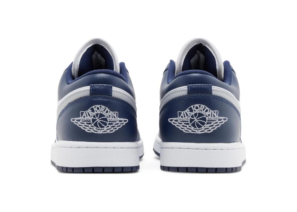 Nike Air Jordan 1 Low Wolf Grey Midnight Navy - 553558-141