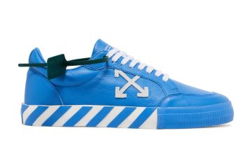 OFF-WHITE Vulc Low Leather Blue White