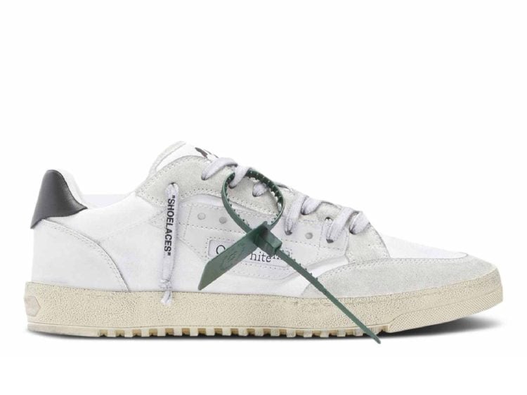 off white vulcanized 5.0 low top distressed white white