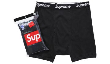Supreme Hanes Boxer Briefs (4 Pack) Black