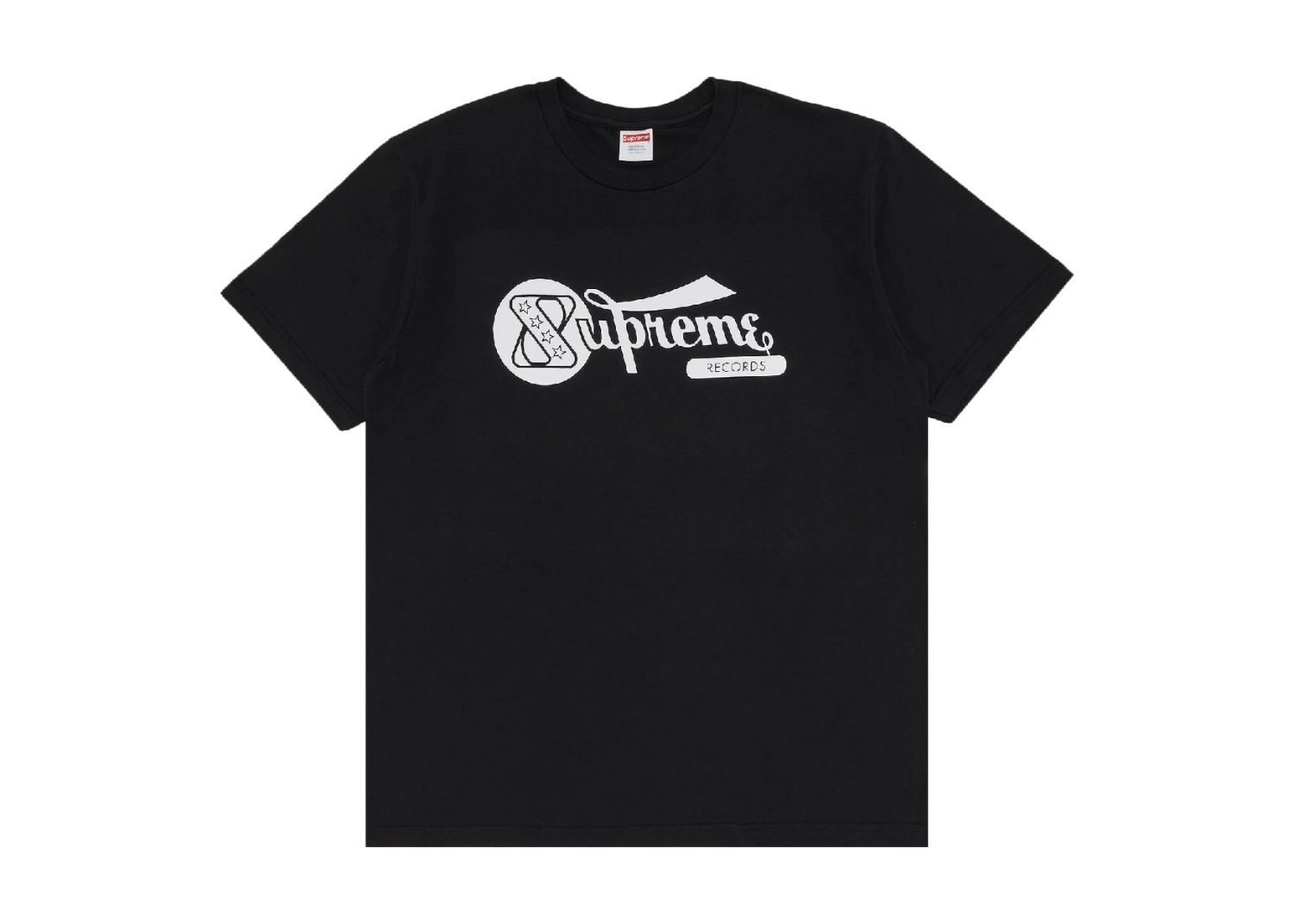 supreme records tee black