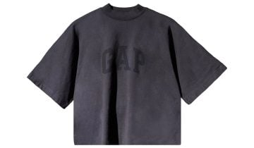 Yeezy Gap Engineered by Balenciaga Cropped Dove No Seam Tee Black