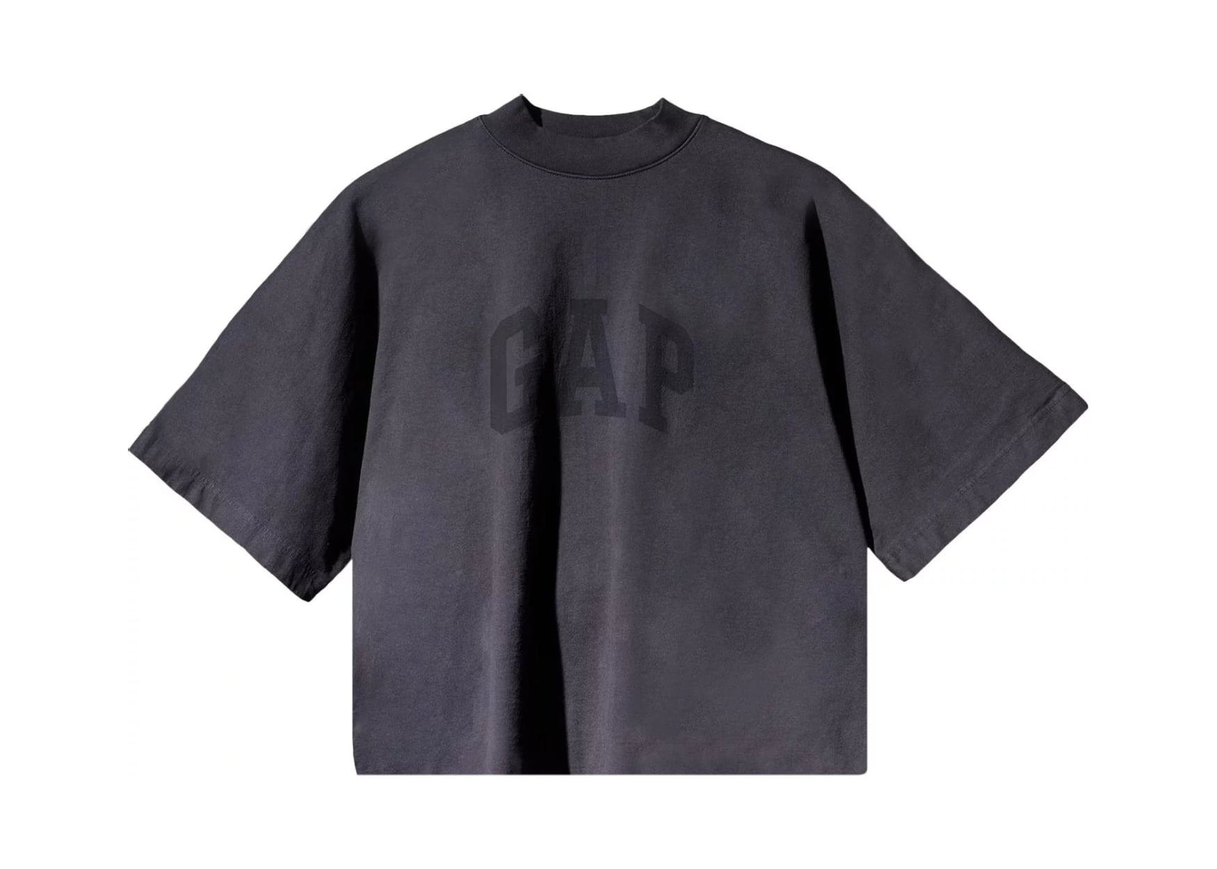 Yeezy Gap Engineered by Balenciaga Cropped Dove No Seam Tee Black