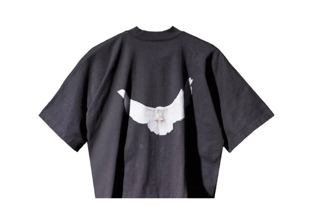 Yeezy Gap Engineered by Balenciaga Cropped Dove No Seam Tee Black