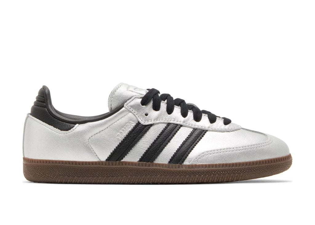 adidas Samba OG Silver Metallic Black Gum (W) - JI4218 | Sneaker Baker
