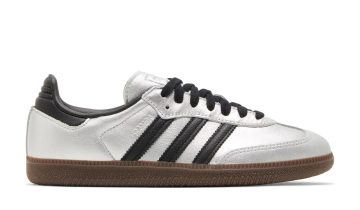 adidas Samba OG Silver Metallic Black Gum (W)