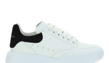 Alexander McQueen Oversized Court Trainer White Black (W)