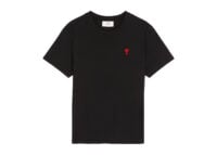 ami paris ami de coeur classic fit t shirt black:red