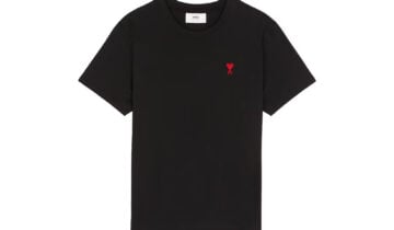 Ami Paris Ami De Coeur Classic Fit T-Shirt Black/Red