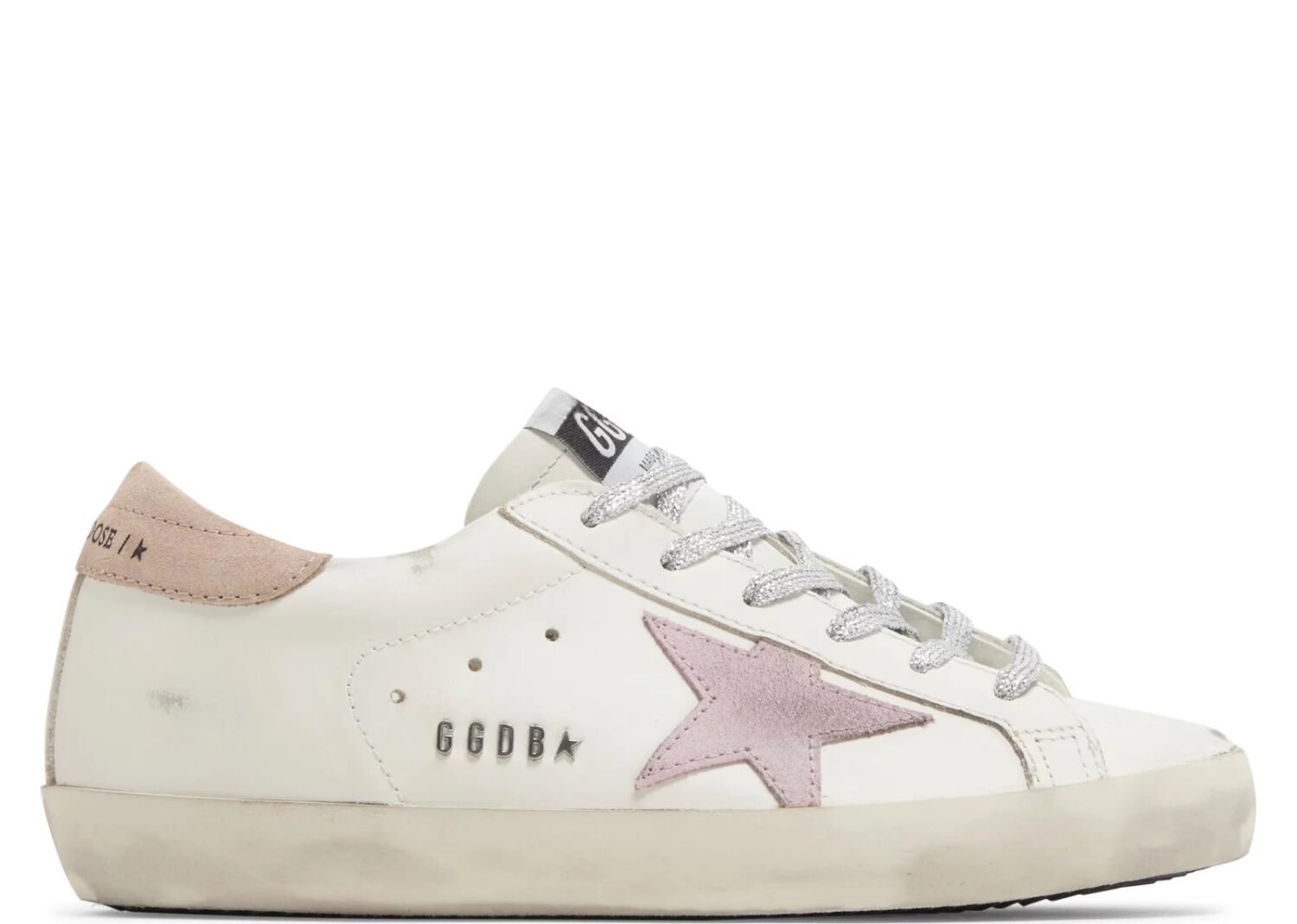 golden goose super star white antique pink (w)