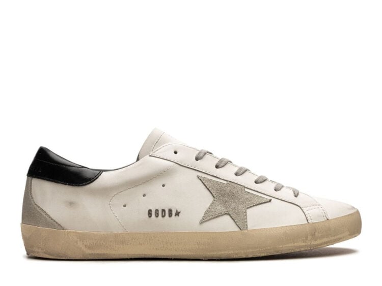 golden goose super star white black