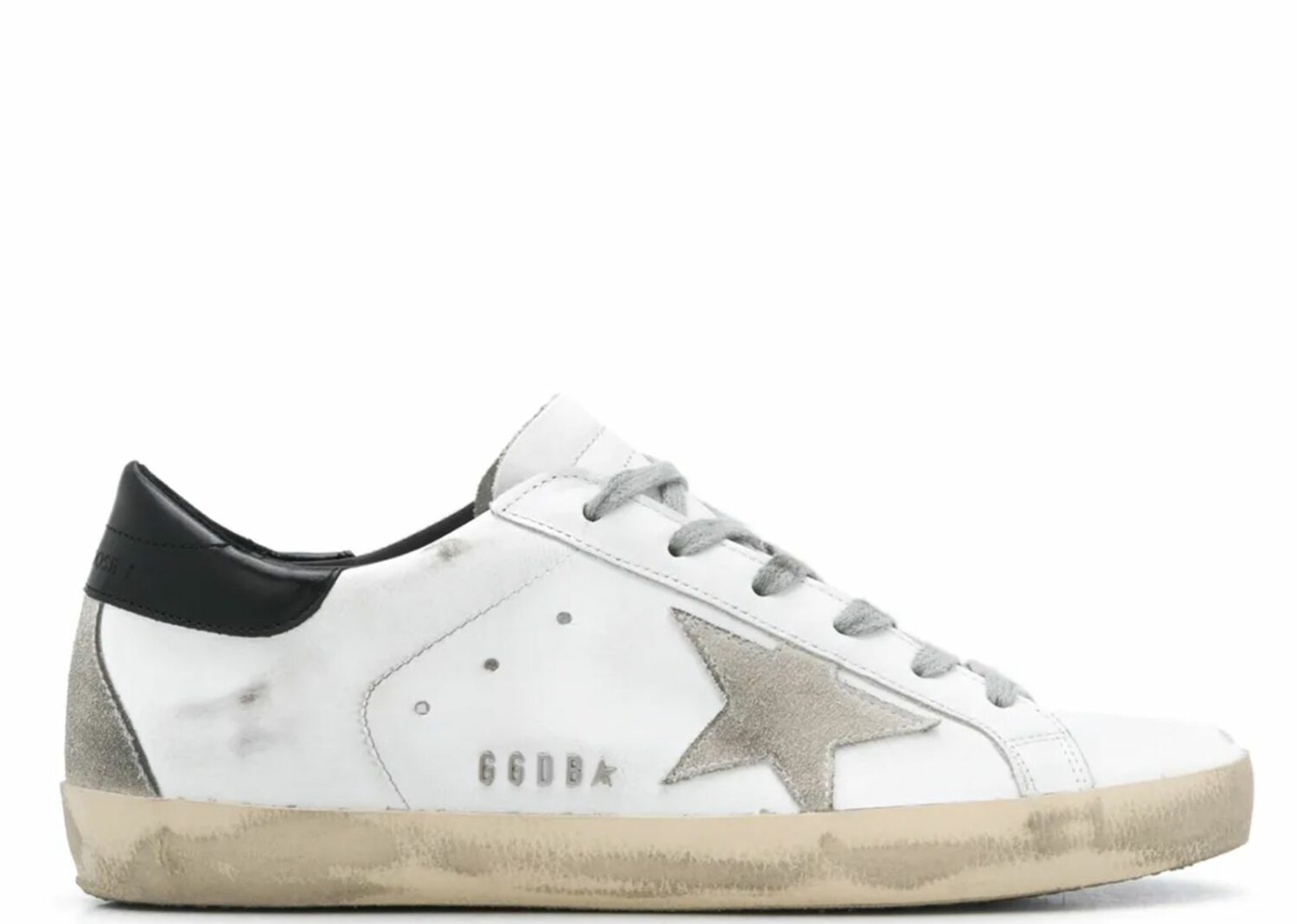 golden goose super star white black (w)