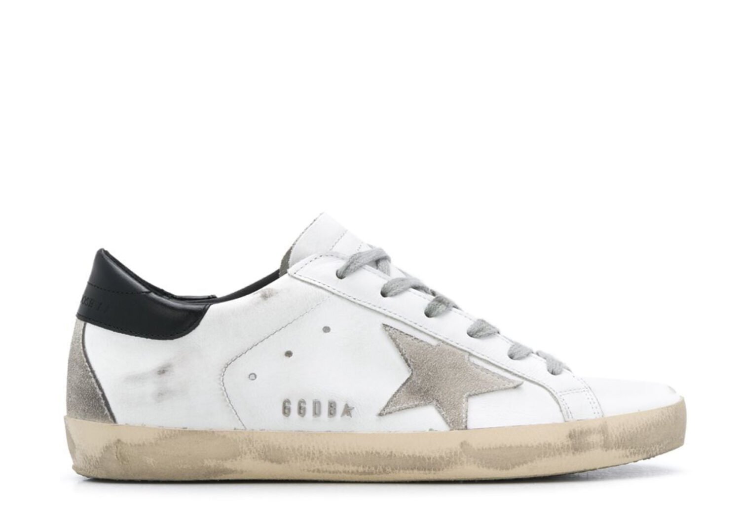 golden goose super star white black (w)