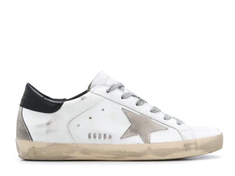 golden goose super star white black (w)