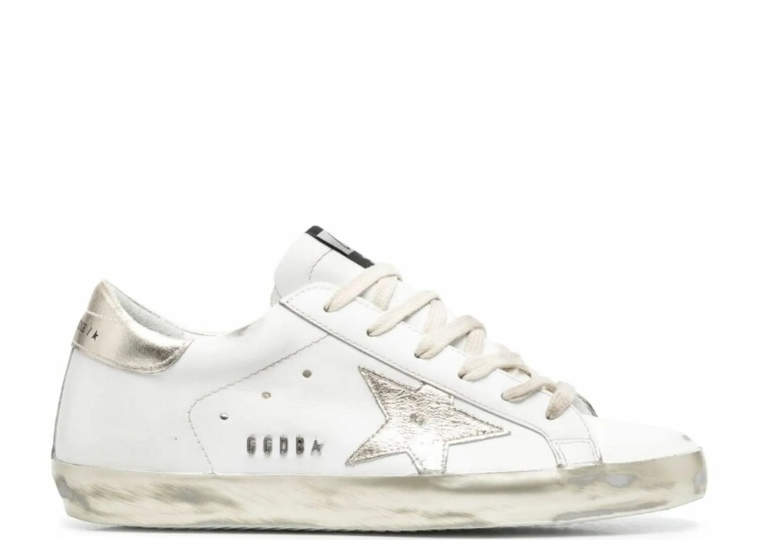 golden goose super star white gold sparkle (w)