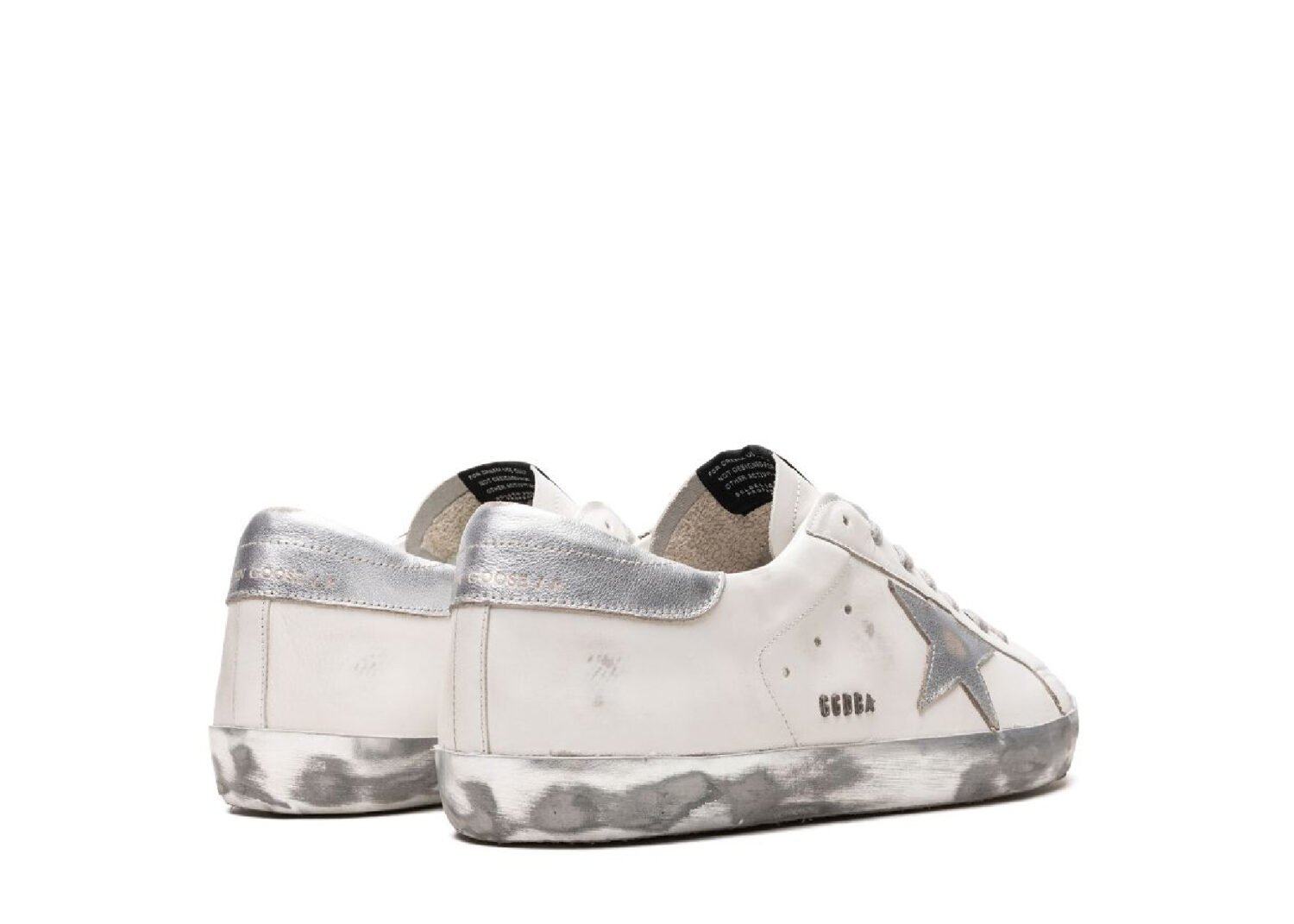 golden goose super star white silver glitter3