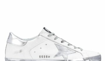 Golden Goose Super-Star White Silver Sparkle (W)