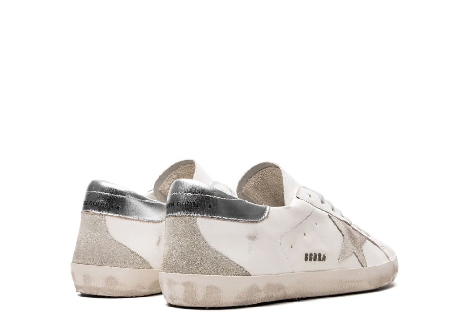 golden goose super star white silver3