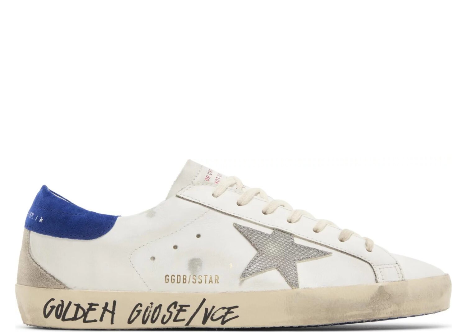 golden goose super star white snake blue