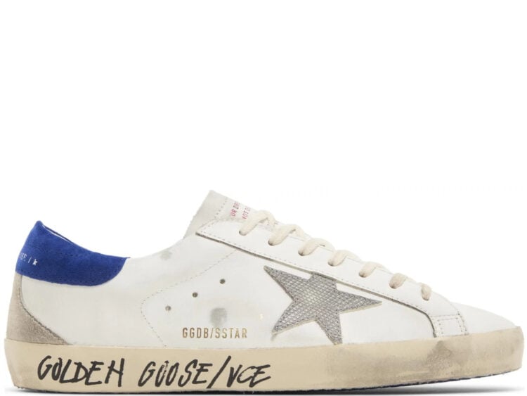 golden goose super star white snake blue