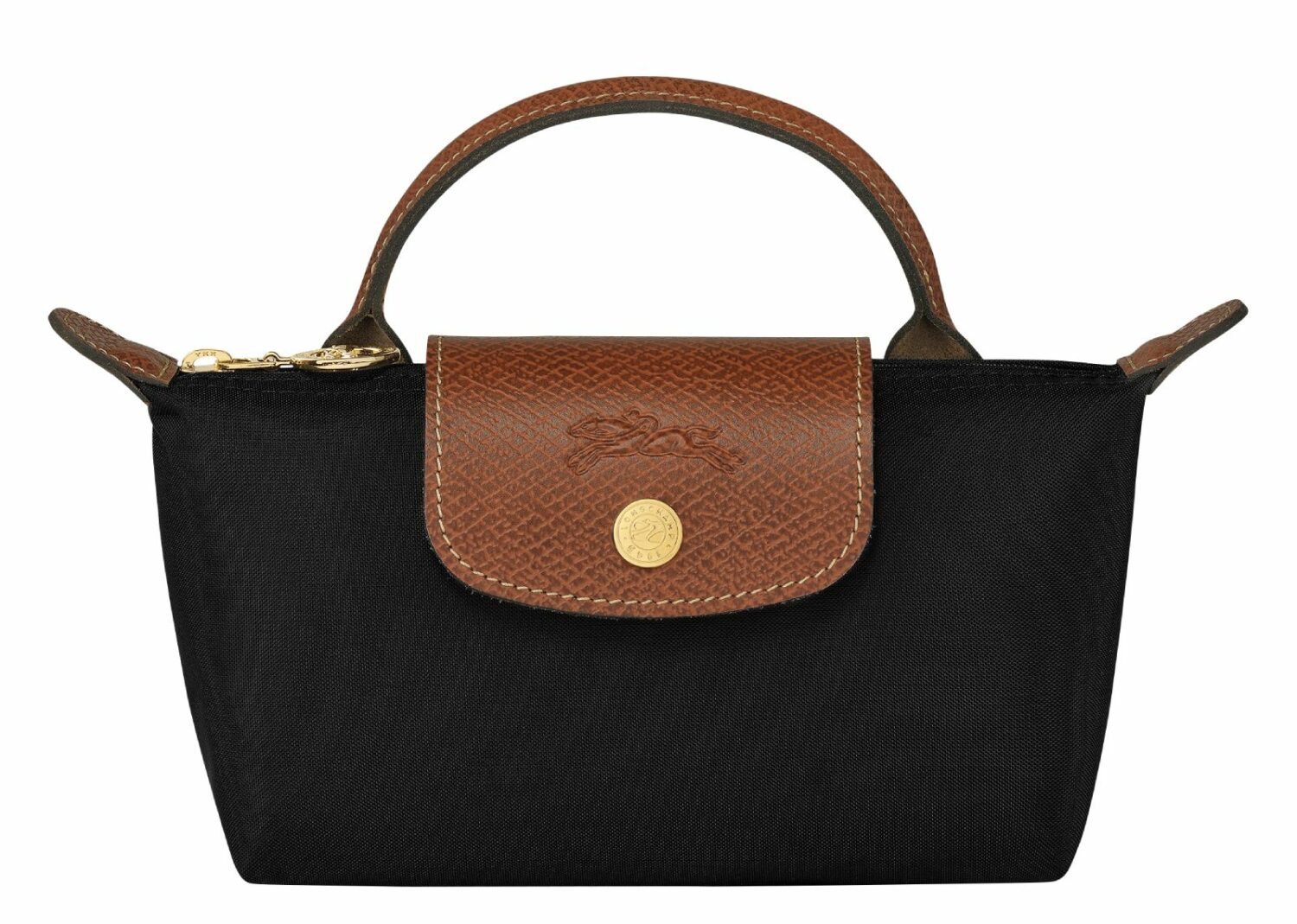 longchamp le pliage original pouch with handle black