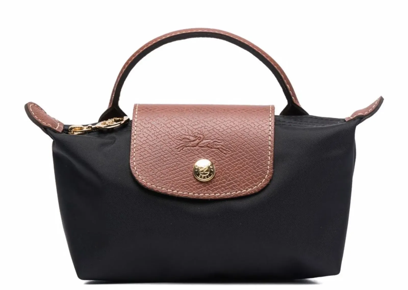 Longchamp Le Pliage Original Pouch With Handle Black