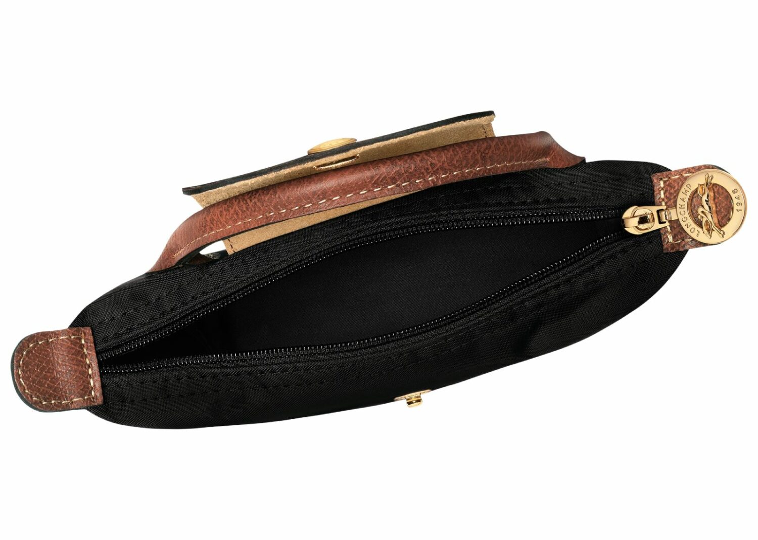longchamp le pliage original pouch with handle black