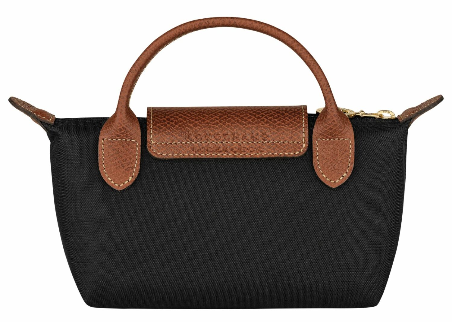 longchamp le pliage original pouch with handle black