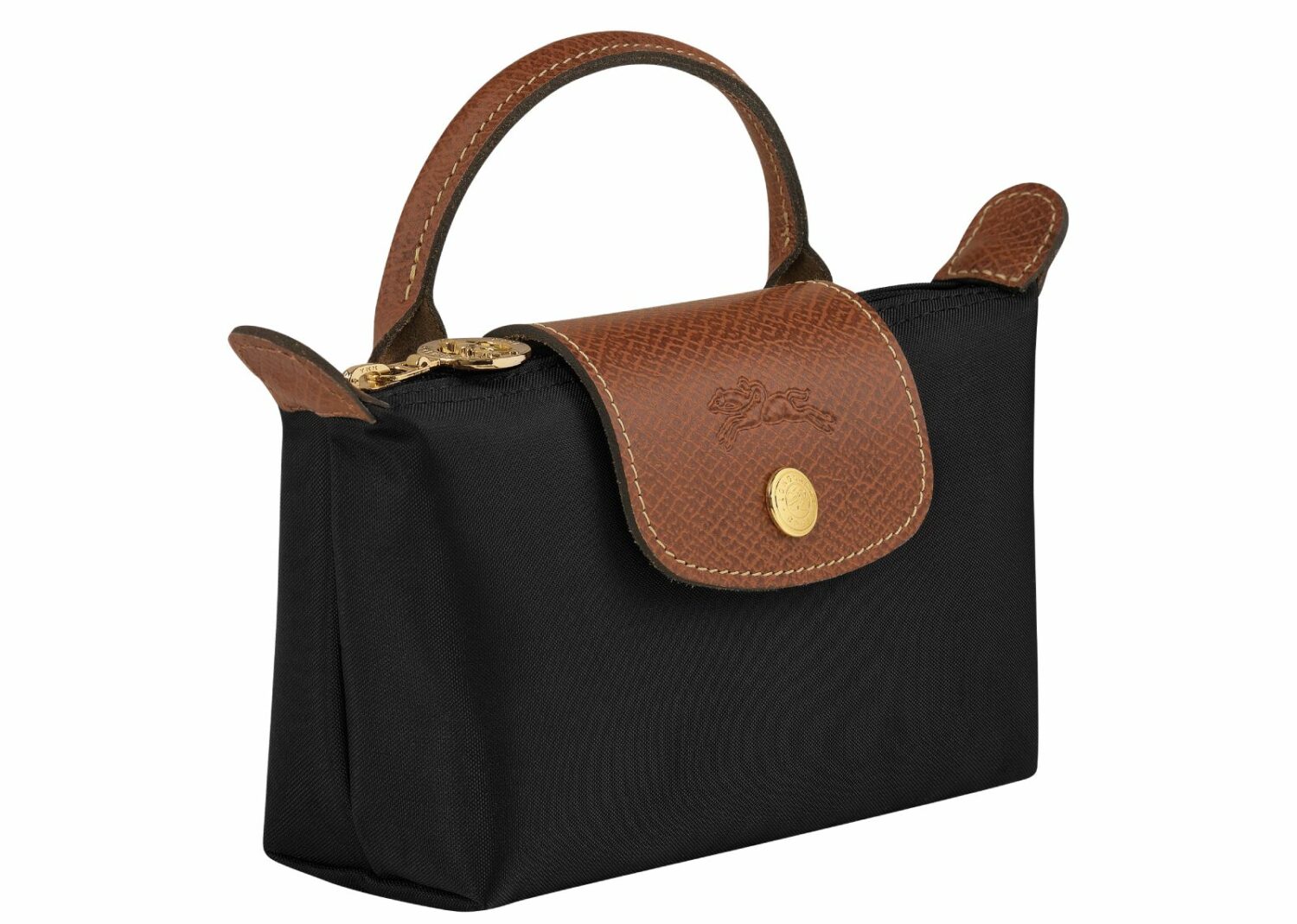 longchamp le pliage original pouch with handle black