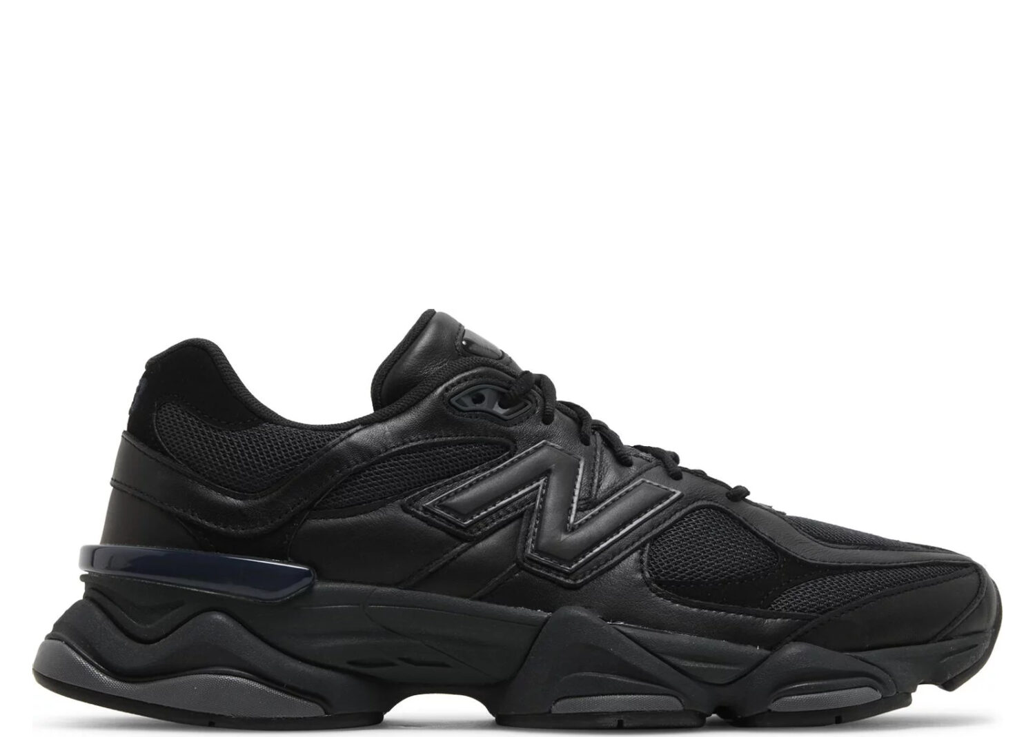 new balance 9060 triple black leather u9060nri