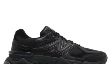 New Balance 9060 Triple Black Leather