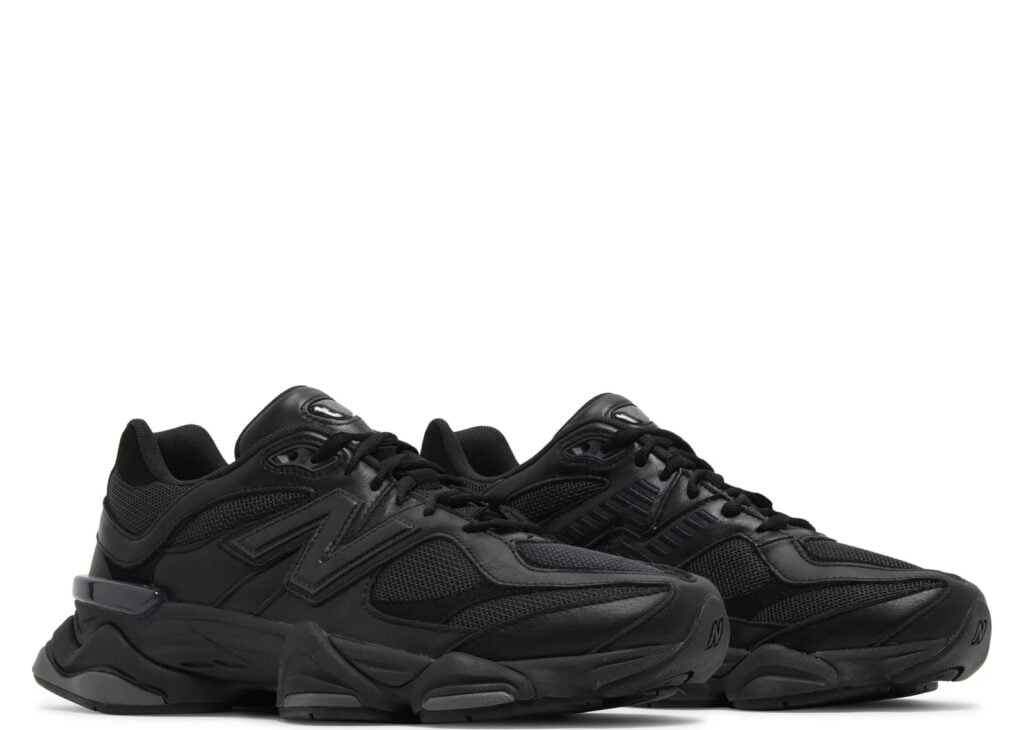 New Balance 9060 Triple Black Leather - U9060NRI | Sneaker Baker