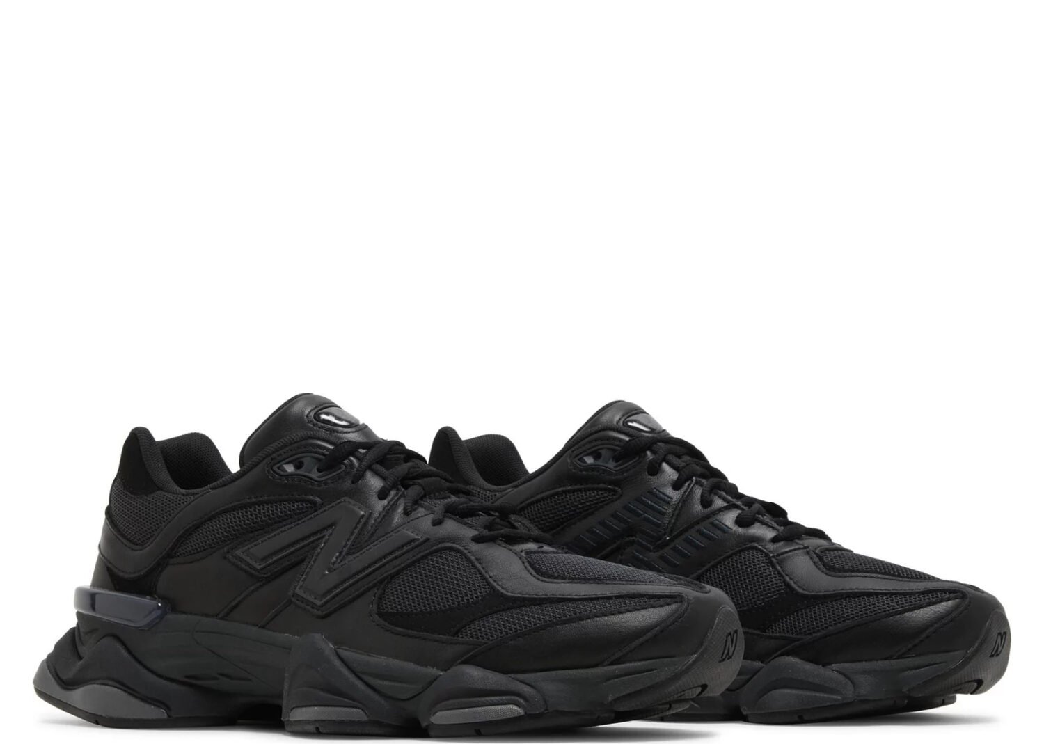 new balance 9060 triple black leather u9060nri 5