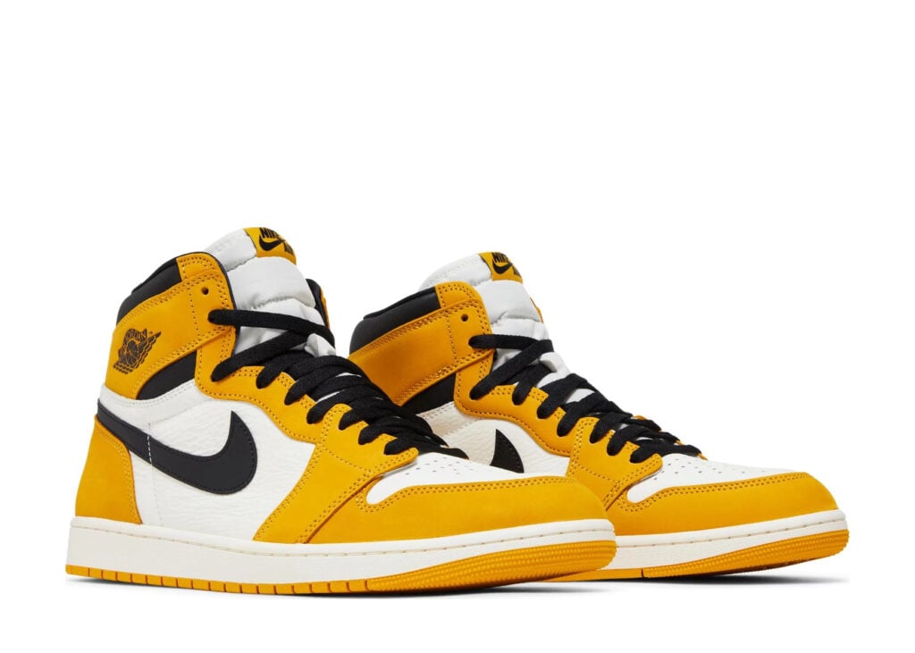 ［新品］NIKE AIR JORDAN 1 RETRO ジュニア 21cm Nike Air Jordan 1 Retro High OG Yellow Ochre - DZ5485-701