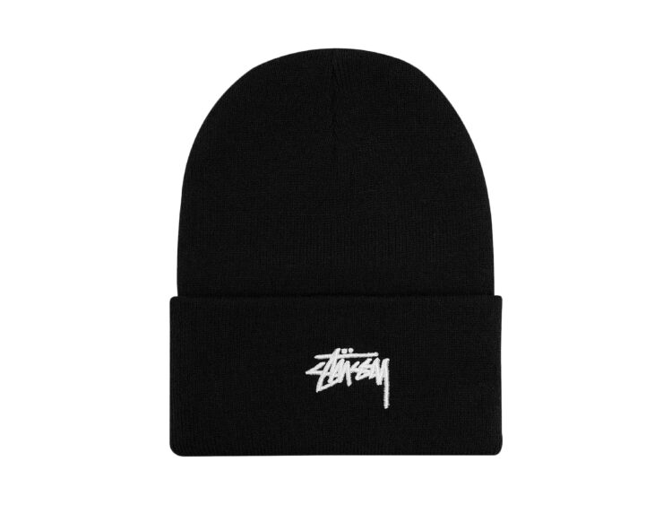 nike x stussy cuff beanie black