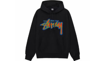 Stussy Thermal Stock Hoodie Black