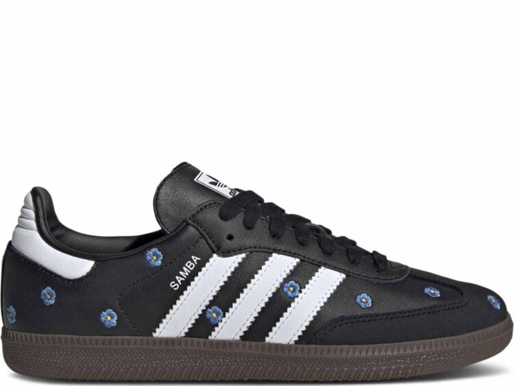 adidas samba light blue floral core black (w)