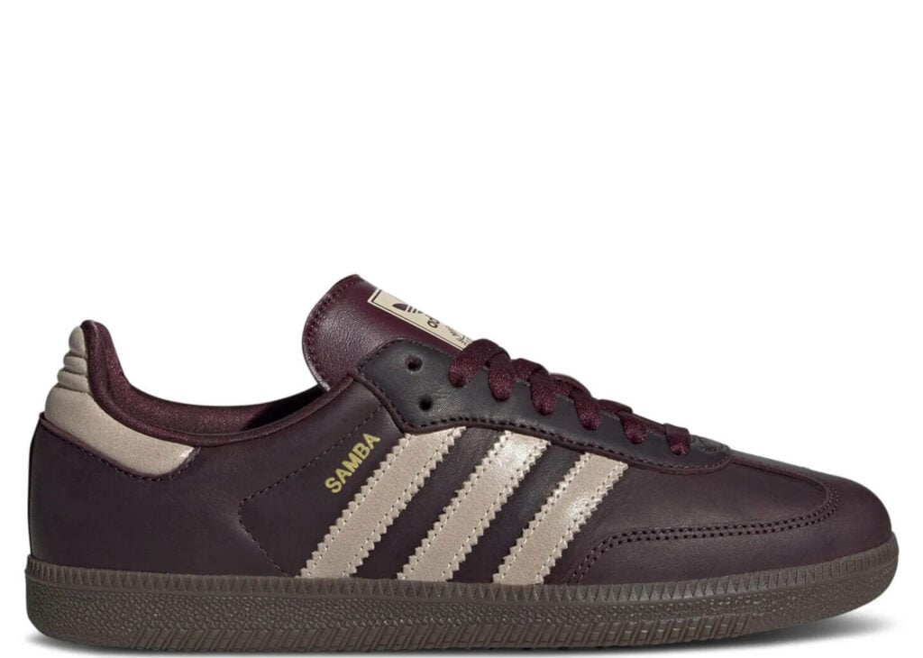 adidas Samba OG Maroon Crystal Sand (W) - IF7004 | Sneaker Baker