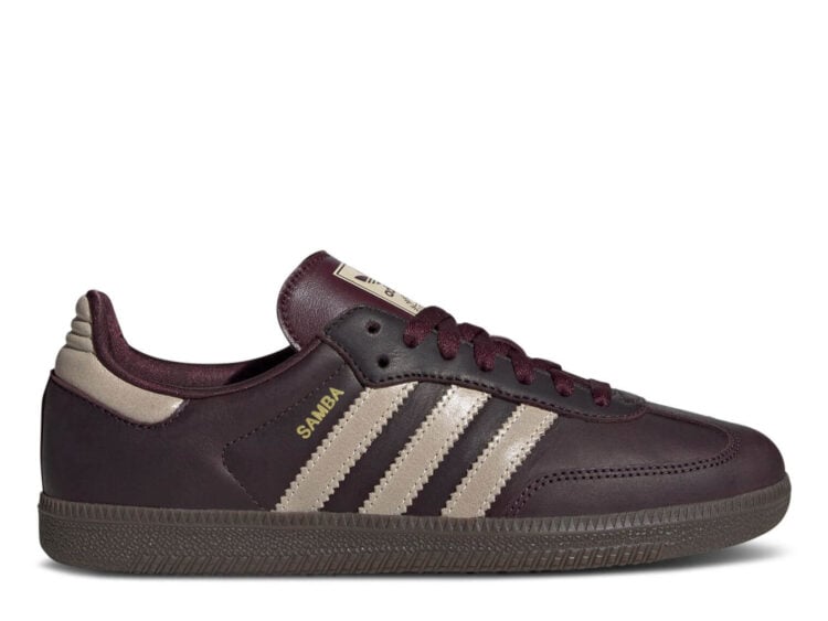 adidas samba og maroon crystal sand (w)