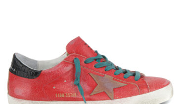 Golden Goose Super-Star Red Crack Upper