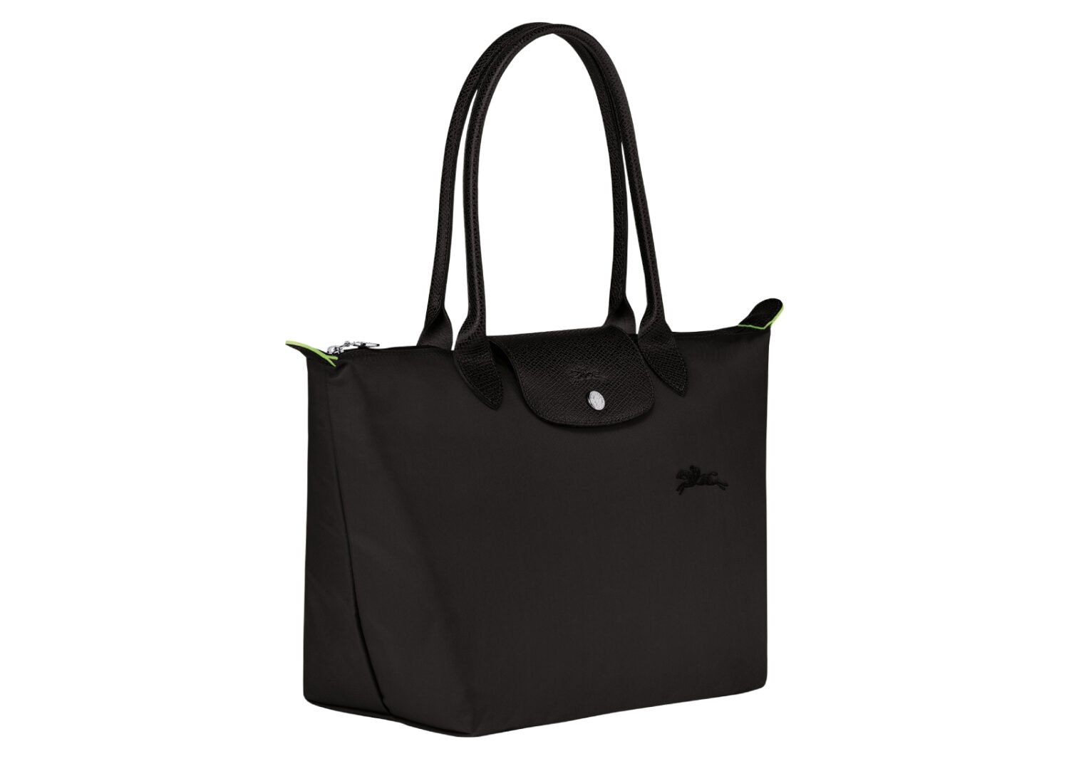 longchamp le pliage green medium tote bag black6