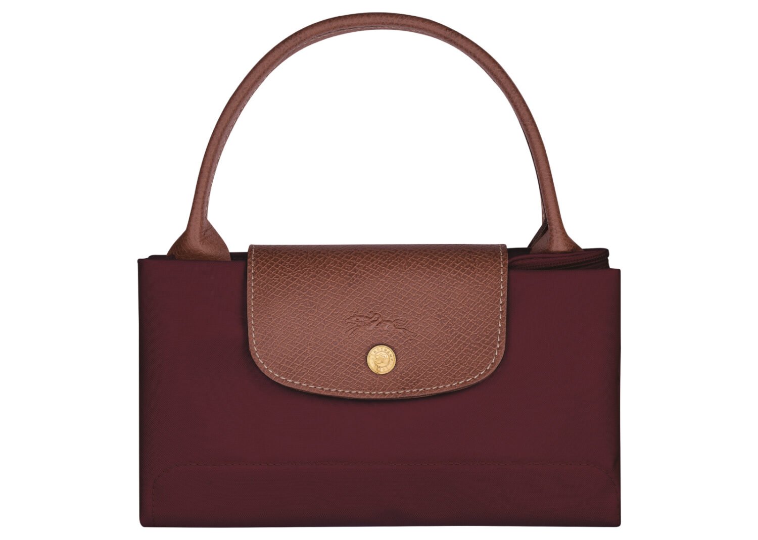 longchamp le pliage original medium handbag burgundy 7