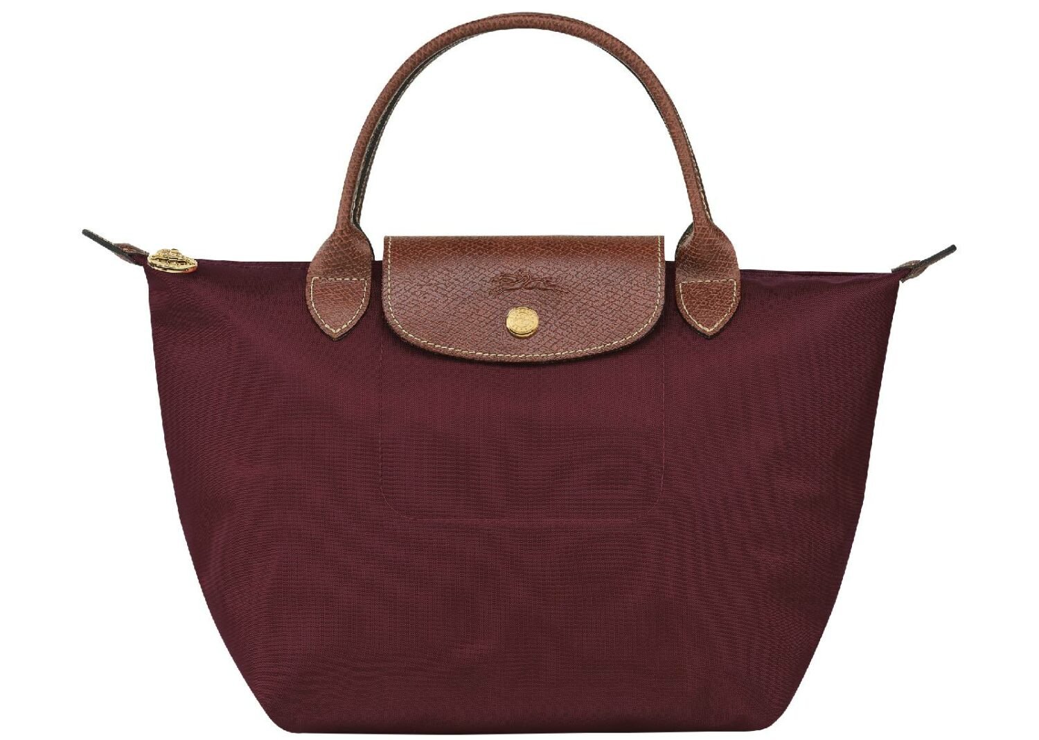 longchamp le pliage original small handbag burgundy