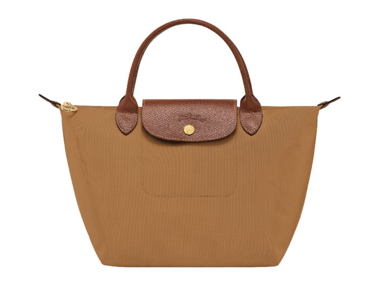 longchamp le pliage original small handbag fawn