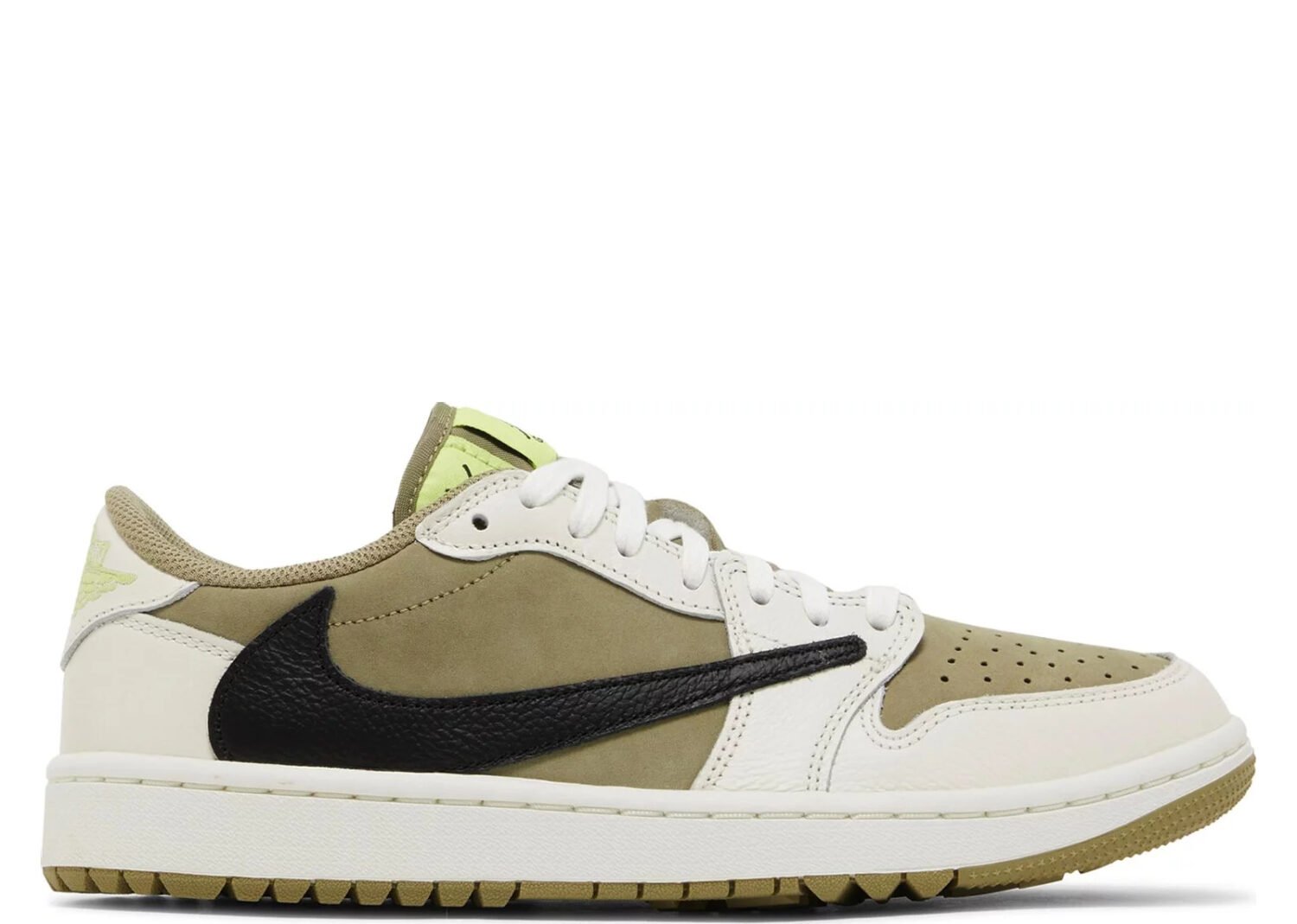 nike air jordan 1 retro low golf travis scott neutral olive