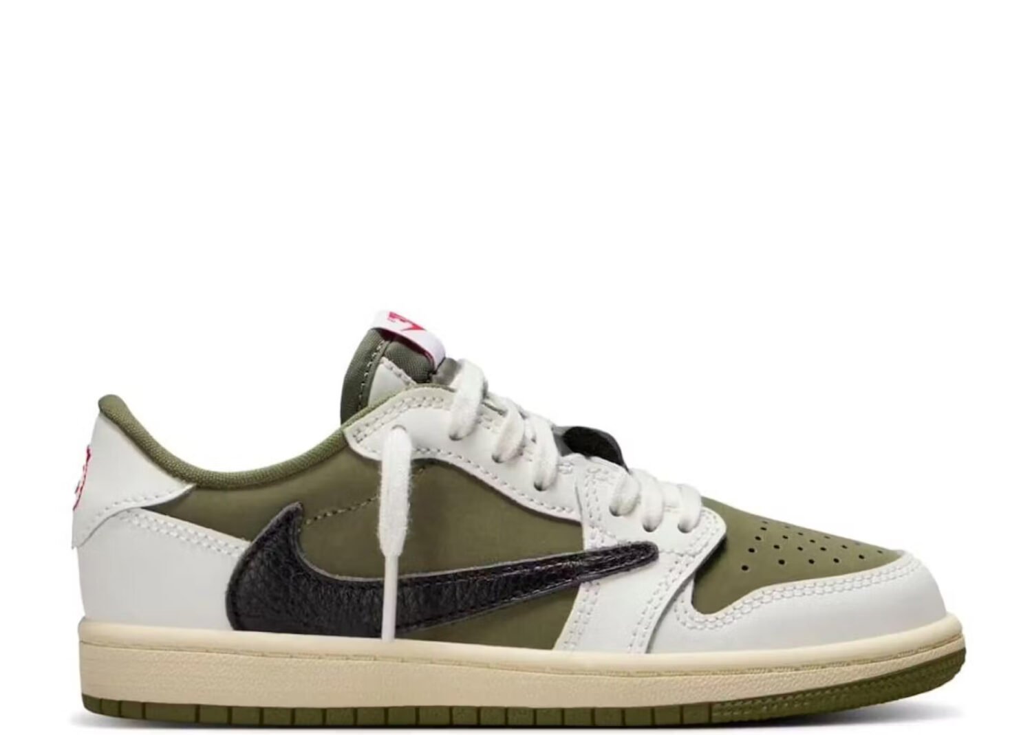 nike air jordan 1 retro low og sp travis scott medium olive (ps)